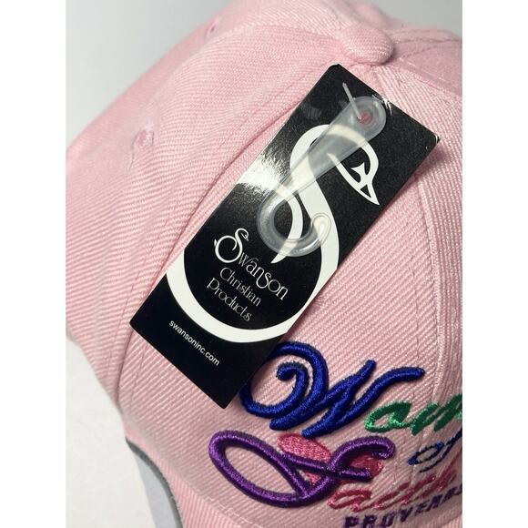 Swanson Christian Supply Set of 4 “Women of Faith” Christian Pink Cap Hat NEW - Picture 5 of 8